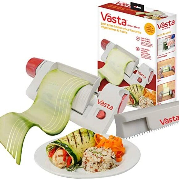 Vasta Stainless Steel 3-in-1 Veggie, Fruit & Pasta Noodle Sheet Slicer NIB - Picture 1 of 6
